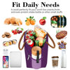 Picture of Coobiiya Lunch Bag Women, Lunch Box Lunch Bag for Women Adult Men, Small Leakproof Cute Lunch Tote Large Capacity Reusable Insulated Cooler Lunch Container for Work/Office/Picnic/Travel-Purple