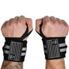 Picture of Gymreapers Weightlifting Wrist Wraps (Competition Grade) 18" Professional Quality Wrist Support with Heavy Duty Thumb Loop - Strength Training, Bodybuilding