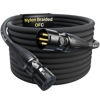 Picture of XLR Cables 15 Feet, Professional Gold-Plated Rean Connectors from Neutrik, Kevlar-Reinforced Nylon Braided XLR Microphone Cable, Mic Cable, Durable Shielded and Balanced XLR Male to Female Cord