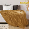 Picture of Utopia Bedding Fleece Blanket King Size Gold 300GSM Luxury Fuzzy Soft Anti-Static Microfiber Bed Blanket (90x102 Inches)