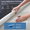 Picture of BEDLORE Waterproof Mattress Protector, Full Size Mattress Pad with Deep Pocket 6"-15" Depth, Soft Dirt-Proof Double Bed Mattress Cover for Bedroom, College Dorm, Hotel (Navy Blue)