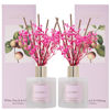 Picture of Cocorrína Reed Diffuser Set - White Peach& Oolong Reed Diffuser 2 Packs 6.7oz Scent Fragrance Oil Diffuser for Bedroom Bathroom