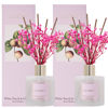 Picture of Cocorrína Reed Diffuser Set - White Peach& Oolong Reed Diffuser 2 Packs 6.7oz Scent Fragrance Oil Diffuser for Bedroom Bathroom