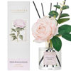 Picture of Cocorrína Flower Reed Diffuser - White Peach& Oolong 6.7oz Scented Diffuser with Sticks Home Fragrance Essential Oil for Bathroom Shelf Decor (Artificial Flower)