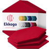 Picture of Ekkogo Acoustic Panels 12-Pack Soundproof Wall Panels 14''X13''X0.4'' Sound Panels High Density Sound Dampening Panels - [Candy Red Hexagon]