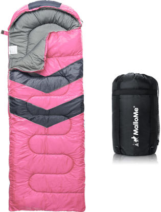 Picture of MalloMe Sleeping Bags for Adults Cold Weather & Warm - Backpacking Camping Sleeping Bag for Kids 10-12, Girls, Boys - Lightweight Compact Camping Essentials Gear Accessories Hiking Sleep Must Haves