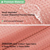 Picture of Dynamene Extra Long Shower Curtain - 96 Inch Long Waffle Weave Weighted Thick Cloth Bathroom Shower Curtain, Neutral Heavy Duty Hotel Bath Curtain Set with 12 Plastic Hooks,72x96, Coral