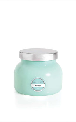 Picture of Capri Blue Volcano Scented Candles - Luxury Candles for Home Scented with Tropical Fruit & Sugared Citrus - Soy Candle Wax Blend - Tropical Candle - Jar Candles - Aqua Candle (8 oz)