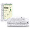 Picture of LANE LINEN 100% Organic Cotton Twin XL Sheets Set 3-Piece Pure Percale Bedsheets Bedding Breathable Fits Mattress Upto 15" Deep - Black Polka Dot
