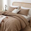 Picture of ROSGONIA Oversized King Comforter Dark Khaki, 3pcs (1 Boho Comforter & 2 Pillowcases) Lightweight Oversized King Size Comforter Sets Bedding Blanket