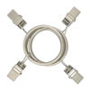 Picture of AMZSEVEN 40 Pack Curtain Rings with Clips, Drapery Clips with Rings, Hangers Drapes Rings 1.26 Inch Interior Diameter, Fits up to 1 Inch Curtain Rod, Matte Silver