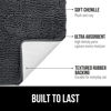 Picture of Gorilla Grip Bath Rug 24x17, Thick Soft Absorbent Chenille, Rubber Backing Quick Dry Microfiber Mats, Machine Washable Rugs for Shower Floor, Bathroom Runner Bathmat Accessories Decor, Charcoal
