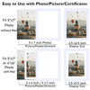 Picture of JCJMY 5x7 Picture Frame White with 4x6 Mat for Wall Hanging or Tabletop, Display Photo 4x6 with Mat or 5x7 Without Mat, 5 by 7 Wall Gallery Poster Photo Frame with Shatter Resistant Plexiglass, White