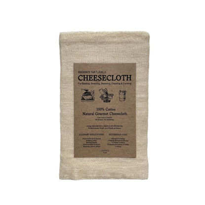 Picture of Regency Wraps 100% Cotton Cheesecloth For Straining, Basting Turkey, Canning, Cheese-making, Natural Standard, 2yd (Pack of 1)