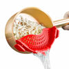 Picture of Clip On Strainer Silicone for all Pots and Pans, AUOON Pasta Strainer Clip on Food Strainer for Meat Vegetables Fruit Silicone Kitchen Colander