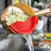 Picture of Clip On Strainer Silicone for all Pots and Pans, AUOON Pasta Strainer Clip on Food Strainer for Meat Vegetables Fruit Silicone Kitchen Colander
