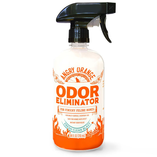 Picture of ANGRY ORANGE Pet Odor Eliminator for Cat Urine and Smells - Fresh Scent - 24 oz