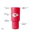 Picture of Simple Modern Officially Licensed NFL Kansas City Chiefs 30 oz Tumbler with Flip Lid and Straws | Insulated Cup Stainless Steel | Gifts for Men Women | Trek Collection | Kansas City Chiefs