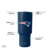 Picture of Simple Modern Officially Licensed NFL New England Patriots 30 oz Tumbler with Flip Lid and Straws | Insulated Cup Stainless Steel | Gifts for Men Women | Trek Collection | New England Patriots