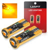 Picture of LASFIT 194 168 T10 2825 W5W LED Bulb Canbus Error Free, Non-Polarity 400LM Extremely Bright for Side Marker Map Doors, 12-24V, Amber Yellow (Pack of 2)