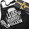 Picture of Funny BBQ Apron Gifts for Men, Hilarious Grill Chef Apron with Pockets, Adjustable Cooking Apron - Birthday & Fathers Day Gifts for Dad Husband Brother Boyfriend Grandpa