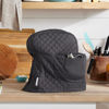 Picture of KITCHENAID Fitted Tilt-Head Solid Stand Mixer Cover with Storage Pocket, Quilted 100% Cotton, Charcoal Grey, 14.4"x18"x10"