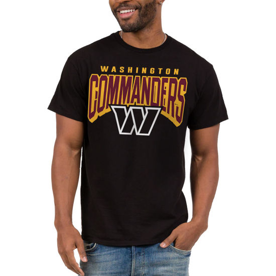 Picture of Junk Food Clothing x NFL - Washington Commanders - Bold Logo - Unisex Adult Short Sleeve Fan T-Shirt for Men and Women - Size X-Large
