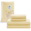 Picture of LANE LINEN 100% Organic Cotton California King Sheets Set, 4-Piece Organic Cotton Long Staple Percale Weave Ultra Soft Best Bedding Sheets for Bed, Breathable, Fits Mattress Upto 15" Deep - Vanilla