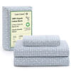 Picture of LANE LINEN 100% Organic Cotton Twin XL Sheets Set 3-Piece Pure Percale Bedsheets Soft Bedding Breathable Fits Mattress Upto 15" Deep - Polka Dot