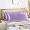 Picture of BEDELITE Body Pillow Cover Satin Pillowcase for Hair and Skin, Super Soft and Cooling Body Pillow Pillowcase 2 Pack, Breathable Silky Full Long Pillow Case Cover(20"x54" Body Size, Lavender)