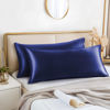 Picture of BEDELITE Body Pillow Cover Satin Pillowcase for Hair and Skin, Super Soft and Cooling Body Pillow Pillowcase 2 Pack, Breathable Silky Full Long Pillow Case Cover(20"x54" Body Size, Navy)