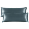Picture of BEDELITE Body Pillow Cover Satin Pillowcase for Hair and Skin, Super Soft and Cooling Body Pillow Pillowcase 2 Pack, Breathable Silky Full Long Pillow Case Cover(20"x54" Body Size, Space Grey)
