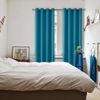 Picture of BGment Blackout Curtains - Grommet Thermal Insulated Room Darkening Bedroom and Living Room Curtains, Set of 2 Panels (52 x 84 Inch, Peacock Blue)