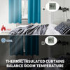 Picture of BGment Blackout Curtains - Grommet Thermal Insulated Room Darkening Bedroom and Living Room Curtains, Set of 2 Panels (52 x 84 Inch, Peacock Blue)
