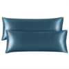 Picture of BEDELITE Body Pillow Cover Satin Pillowcase for Hair and Skin, Super Soft and Cooling Body Pillow Pillowcase 2 Pack, Breathable Silky Full Long Pillow Case Cover(20"x54" Body Size, Bluesteel)