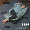 Picture of MOON PARK Pregnancy Pillows for Sleeping - U Shaped Full Body Maternity Pillow with Removable Cover - Support for Back, Legs, Belly, HIPS - 57 Inch Pregnancy Pillow for Women - Green