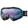Picture of OutdoorMaster OTG Ski Goggles - Over Glasses Ski/Snowboard Goggles for Men, Women & Youth - 100% UV Protection (White Frame + VLT 40% Sapphire Lens)