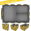 Picture of Homeve Car Trunk Organizer, Car Storage, Reinforced Handles, Collapsible Multi-Compartment Car Organizers, Foldable, Waterproof, 600D Oxford Polyester (Sunflower Leopard Print, 2 Compart)