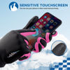 Picture of SIMARI Kids Winter Gloves with Touchscreen, Warm Thermal, Water-Resistant, Windproof for Boys Girls Toddler, Gloves for Cold Weather Running Cycling Snow Skiing Hiking Football Rugby Camping, Pink