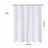 Picture of N&Y HOME RV Shower Curtain or Liner Fabric, 60 x 64 inches Camper Shower Curtain, Travel Trailer Shower Curtain for Camping, White Bathroom Curtains with Grommets, 60x64