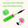 Picture of ouyili Balloon Pump Handheld Two-Way Dual Action - Hand Blower Air Pumper for Balloons - Ballon Inflator Pumping - Manual Baloon Inflators Machine (Green 1 Piece)