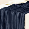Picture of Socomi Cheesecloth Table Runner 10ft Gauze Boho Rustic Navy Cheese Cloth Table Runner for Baby Shower Decoration Wedding Fall Thanskgiving Table Runner 10pcs Navy