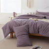 Picture of ROSGONIA King Size Comforter Set Dusty Purple, 3pcs (1 Boho Comforter & 2 Pillowcases) All Season Bedding Lightweight Bedspread Blanket Quilt