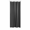 Picture of N&Y HOME Fabric Shower Stall Curtain or Liner 36 x 72 Inches - Hotel Quality, Machine Washable, Water Repellent - Graphite Gray, 36x72