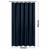 Picture of N&Y HOME Fabric Shower Curtain or Liner Extra Long 72 x 84 Inches - Hotel Quality, Machine Washable, Water Repellent - Navy Blue, 72x84