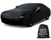 Picture of EzyShade 10-Layer Car Cover Waterproof All Weather. See Vehicle Size-Chart for Accurate Fit. Outdoor Full Exterior Covers for Automobiles Sedan Hatch. Rain Sun Snow. Black, Size A6 (See Size Chart)