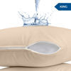 Picture of Utopia Bedding Waterproof Pillow Protector Zippered (2 Pack) King Beige - Pillow Encasement 20 x 38 Inches