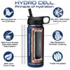 Picture of HYDRO CELL Stainless Steel Insulated Water Bottle with Straw - For Cold & Hot Drinks - Metal Vacuum Flask with Screw Cap and Modern Leakproof Sport Thermos for Kids & Adults (Navy 18oz)