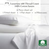 Picture of California Design Den 6-Pc King Size Sheet Set with 4 Pillowcases - Soft 400 Thread Count 100% Cotton Sheets, Cooling Sateen Weave, Luxury Deep Pocket Bedsheets Set - Dark Gray