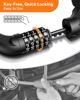 Picture of Sportneer Bike Lock: 5 Digit Combination High Security Anti Theft Bike Chain Lock - 3.2/3.6/4ft Heavy Duty Resettable Keyless Bicycle Lock for Bike, Motorcycle, Scooter, Door & Gate - 6mm Thick
